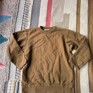 Unisex Lady White Co cropped sleeve sweater